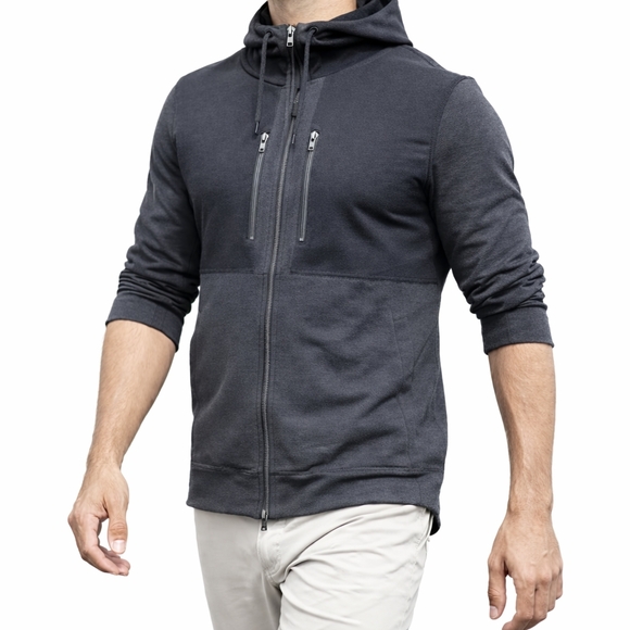 lululemon athletica Other - lululemon Full Zip Hooded Jacket Large Technical Stretch Hoodie Performance Wear